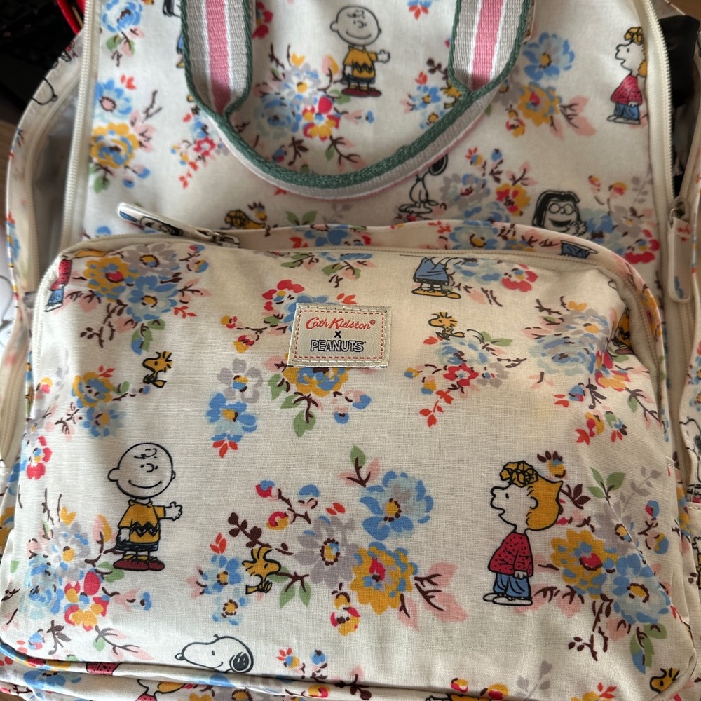Peanuts Snoopy X Cath Kidston 15 inches rosewood backpack - Picture 3 of 10
